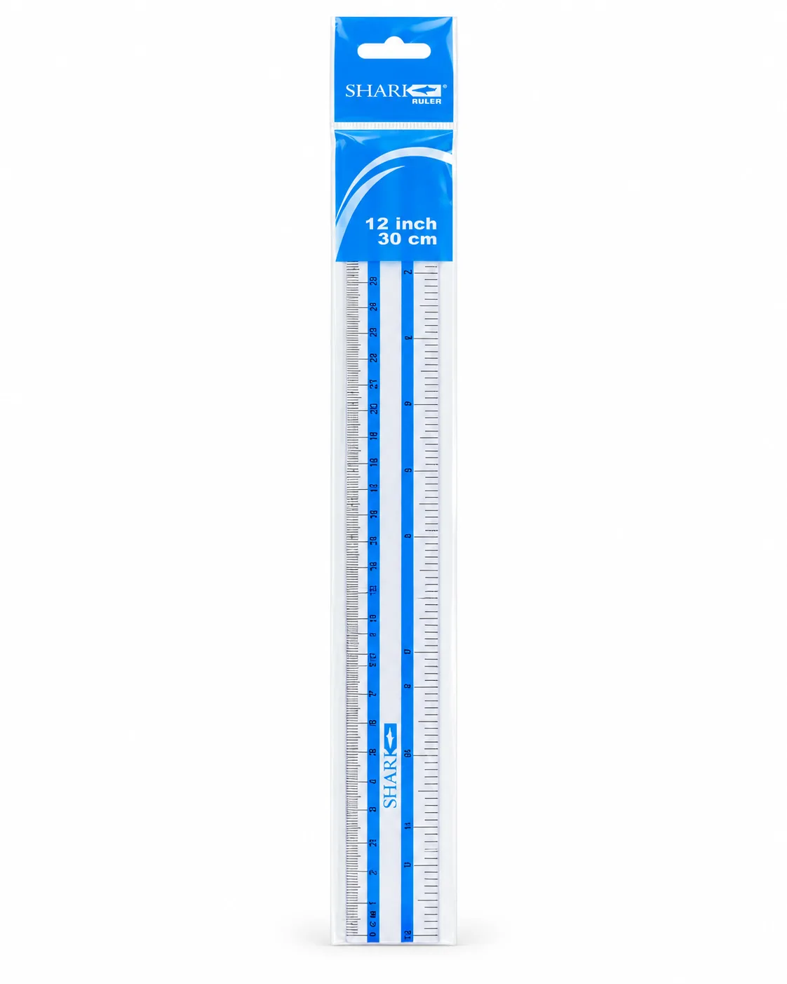8 Inch & 12 Inch | SHARK Transparent Ruler / Scale