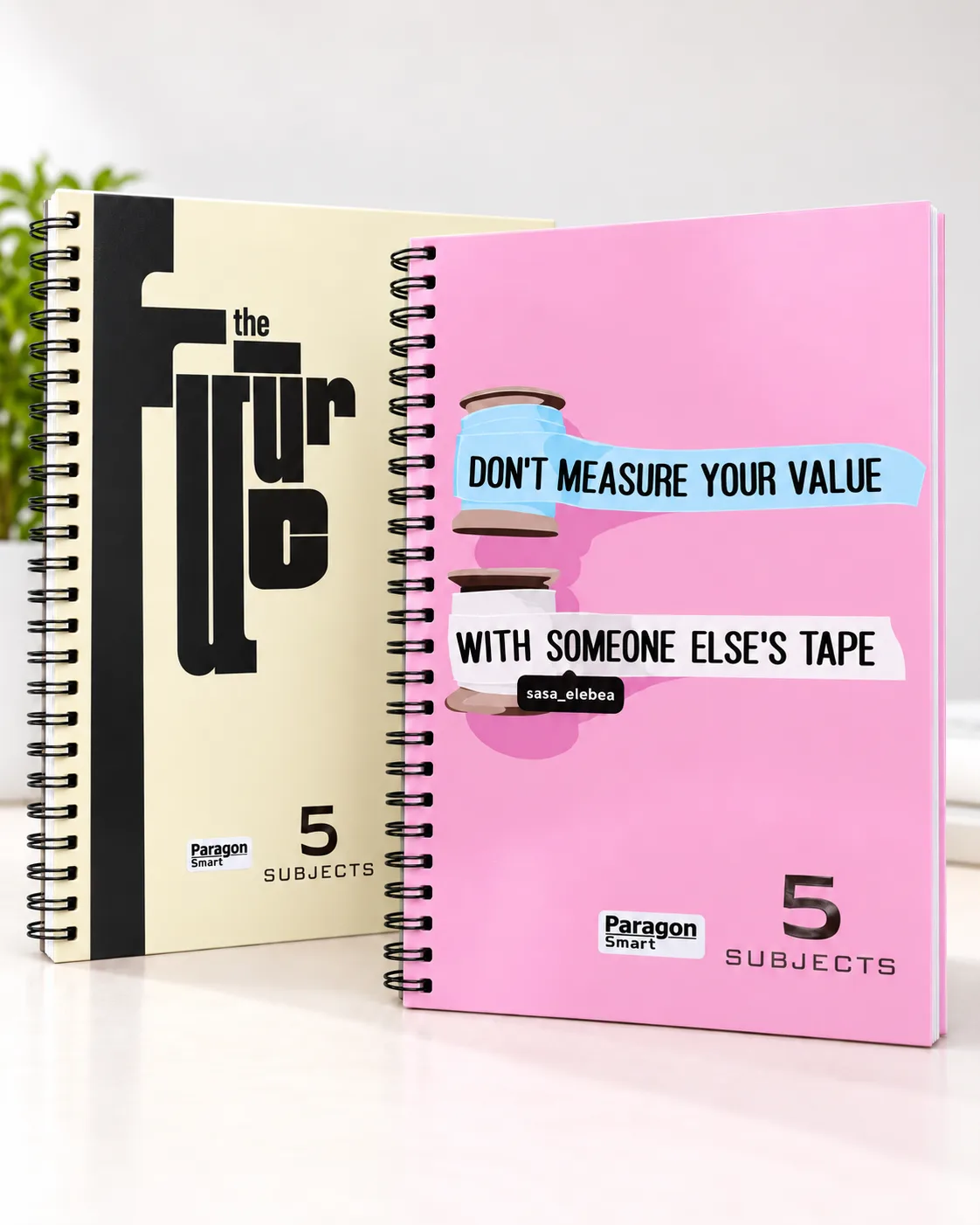 Paragon Smart Spiral Notebook | 5-Subject Register | Assorted Cover Designs